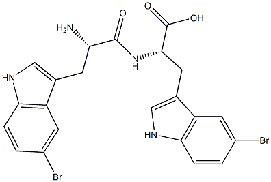 (2S)-3-(5-Bromo-1H-indol-3-yl)-2-[[(2S)-3-(5-bromo-1H-indol-3-yl)-2-aminopropionyl]amino]propionic acid|