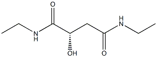 [S,(-)]-N,N'-Diethyl-2-hydroxysuccinamide,,结构式