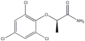 [R,(+)]-2-(2,4,6-Trichlorophenoxy)propionamide Structure