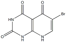 6-Bromopyrido[2,3-d]pyrimidine-2,4,5(1H,3H,8H)-trione Struktur