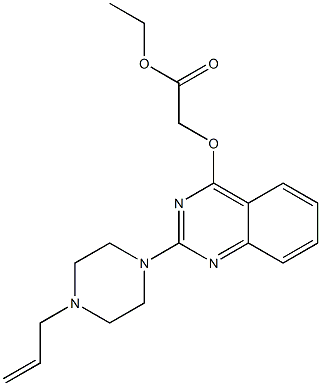  2-[4-(2-Propenyl)piperazino]quinazolin-4-yloxyacetic acid ethyl ester