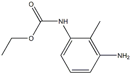 3-アミノ-2-メチルフェニルカルバミド酸エチル 化学構造式