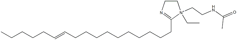 1-[2-(Acetylamino)ethyl]-1-ethyl-2-(11-heptadecenyl)-2-imidazoline-1-ium Struktur