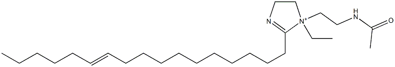 1-[2-(アセチルアミノ)エチル]-1-エチル-2-(11-ヘプタデセニル)-2-イミダゾリン-1-イウム 化学構造式