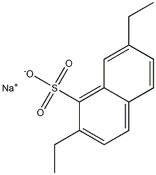 2,7-Diethyl-1-naphthalenesulfonic acid sodium salt Structure