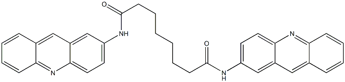 N,N'-Bis(acridin-2-yl)octanediamide Struktur