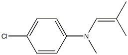 N-(4-Chlorophenyl)-N,2-dimethyl-1-propen-1-amine,,结构式