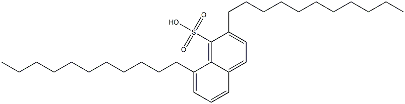2,8-ジウンデシル-1-ナフタレンスルホン酸 化学構造式