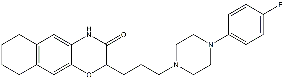 2-[3-[4-(4-Fluorophenyl)piperazin-1-yl]propyl]-6,7,8,9-tetrahydro-2H-naphth[2,3-b][1,4]oxazin-3(4H)-one Structure