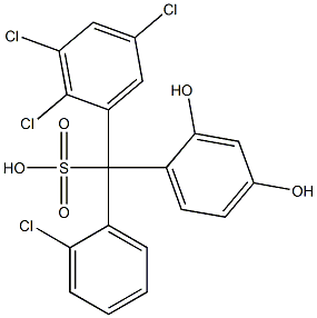  (2-Chlorophenyl)(2,3,5-trichlorophenyl)(2,4-dihydroxyphenyl)methanesulfonic acid