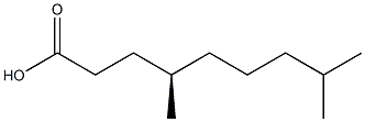 [R,(-)]-4,8-ジメチルノナン酸 化学構造式