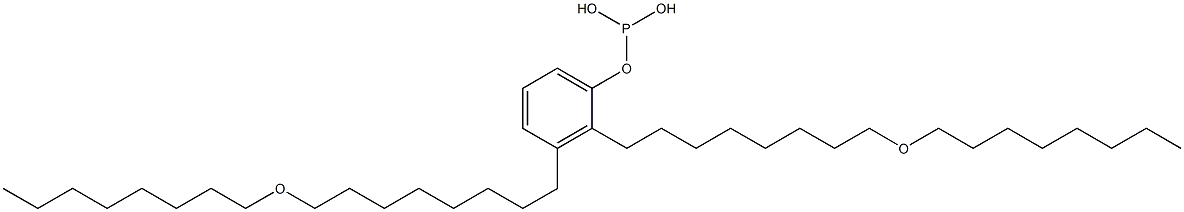 Phosphorous acid bis[8-(octyloxy)octyl]phenyl ester Structure