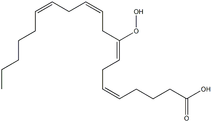 (5Z,8E,11Z,14Z)-9-Hydroperoxy-5,8,11,14-icosatetraenoic acid,,结构式