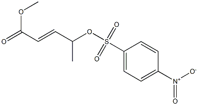  4-[[(p-Nitrophenyl)sulfonyl]oxy]-2-pentenoic acid methyl ester