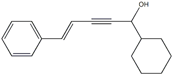 1-Cyclohexyl-5-phenyl-4-penten-2-yn-1-ol|