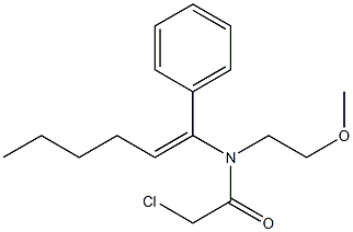 N-(1-Phenyl-1-hexenyl)-N-(2-methoxyethyl)-2-chloroacetamide