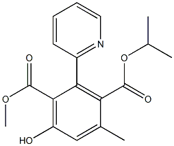 2-(2-Pyridinyl)-4-methyl-6-hydroxybenzene-1,3-dicarboxylic acid 1-methyl 3-isopropyl ester