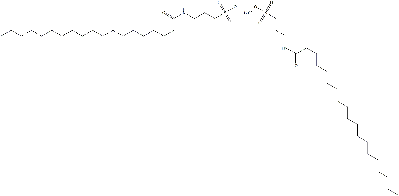 Bis[3-[(1-oxononadecyl)amino]-1-propanesulfonic acid]calcium salt Structure