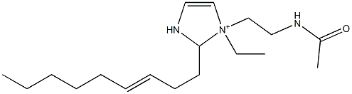 1-[2-(Acetylamino)ethyl]-1-ethyl-2-(3-nonenyl)-4-imidazoline-1-ium,,结构式