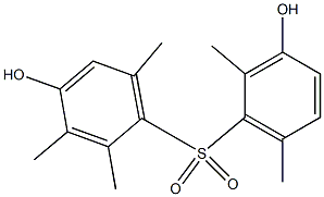 3',4-Dihydroxy-2,2',3,6,6'-pentamethyl[sulfonylbisbenzene],,结构式