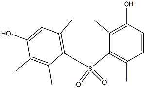 3',4-Dihydroxy-2,2',3,6,6'-pentamethyl[sulfonylbisbenzene] Struktur