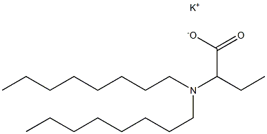 2-(Dioctylamino)butyric acid potassium salt,,结构式