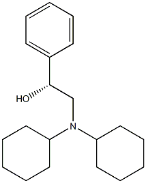 (1R)-1-フェニル-2-(ジシクロヘキシルアミノ)エタン-1-オール 化学構造式