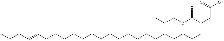 3-(19-Tricosenyl)succinic acid 1-hydrogen 4-propyl ester Struktur