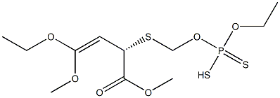 Dithiophosphoric acid O,O-diethyl S-[1,2-bis(methoxycarbonyl)ethylthio]methyl ester 结构式