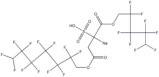 2-Sodiosulfosuccinic acid 1-(2,2,3,3,4,4,5,5-octafluoropentyl)4-(2,2,3,3,4,4,5,5,6,6,7,7-dodecafluoroheptyl) ester