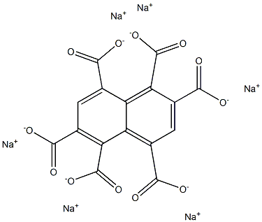 1,2,4,5,6,8-Naphthalenehexacarboxylic acid hexasodium salt 结构式