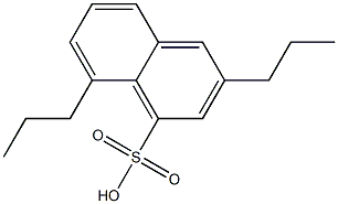 3,8-Dipropyl-1-naphthalenesulfonic acid Structure