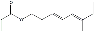 Propionic acid 2,6-dimethyl-3,5-octadienyl ester,,结构式