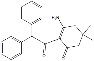 3-Amino-2-(diphenylacetyl)-5,5-dimethyl-2-cyclohexen-1-one 结构式