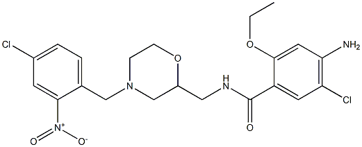 4-Amino-5-chloro-2-ethoxy-N-[[4-(4-chloro-2-nitrobenzyl)-2-morpholinyl]methyl]benzamide