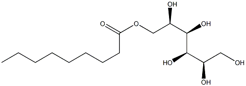 D-マンニトール6-ノナノアート 化学構造式