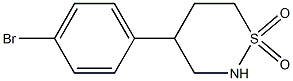 4-(4-Bromophenyl)tetrahydro-2H-1,2-thiazine 1,1-dioxide Struktur