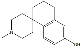 3,4-Dihydro-1'-methylspiro[naphthalene-1(2H),4'-piperidin]-6-ol,,结构式