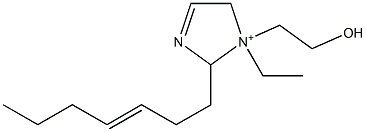 1-Ethyl-2-(3-heptenyl)-1-(2-hydroxyethyl)-3-imidazoline-1-ium Structure