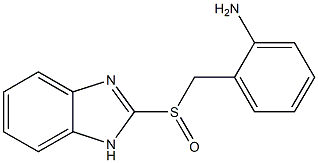 2-[[2-[Amino]benzyl]sulfinyl]-1H-benzimidazole,,结构式