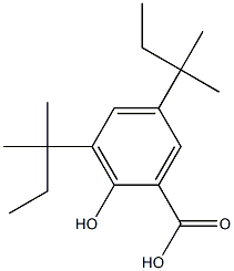 3,5-ジ-tert-ペンチルサリチル酸 化学構造式