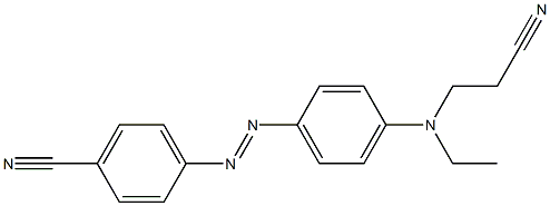 4-[(2-Cyanoethyl)(ethyl)amino]-4'-cyanoazobenzene,,结构式