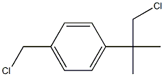 1-クロロメチル-4-(1-クロロメチル-1-メチルエチル)ベンゼン 化学構造式