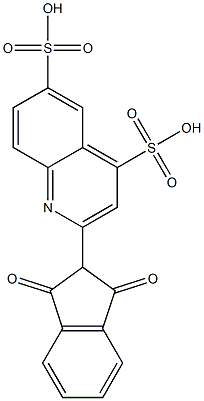  2-(1,3-Dioxoindan-2-yl)quinoline-4,6-disulfonic acid