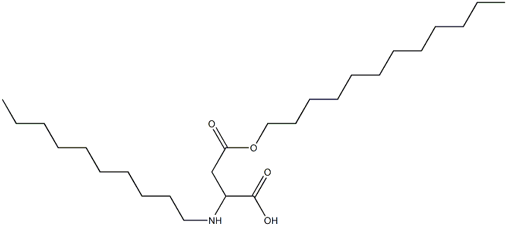 2-Decylamino-3-(dodecyloxycarbonyl)propionic acid Structure