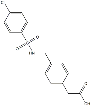 4-[[(4-Chlorophenylsulfonyl)amino]methyl]benzeneacetic acid|