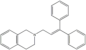 1,2,3,4-Tetrahydro-2-(3,3-diphenylallyl)isoquinoline Struktur