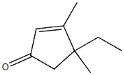 4-Ethyl-3,4-dimethyl-2-cyclopenten-1-one Structure