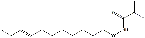 N-(8-Undecenyloxy)methacrylamide,,结构式