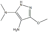4-Amino-5-dimethylamino-3-methoxy-1H-pyrazole 结构式